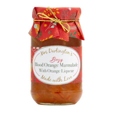 Mrs Darlington's Boozy Blood Orange Marmalade w Liqueur 340g