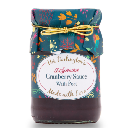 Mrs Darlington's Cranberry Sauce with Port (Gold tie)