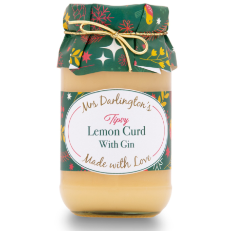 Mrs Darlington's Lemon Curd with Gin (Gold tie)